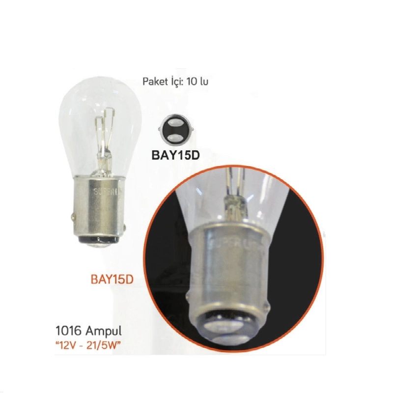 P21/5W 12V 1016 Ampul