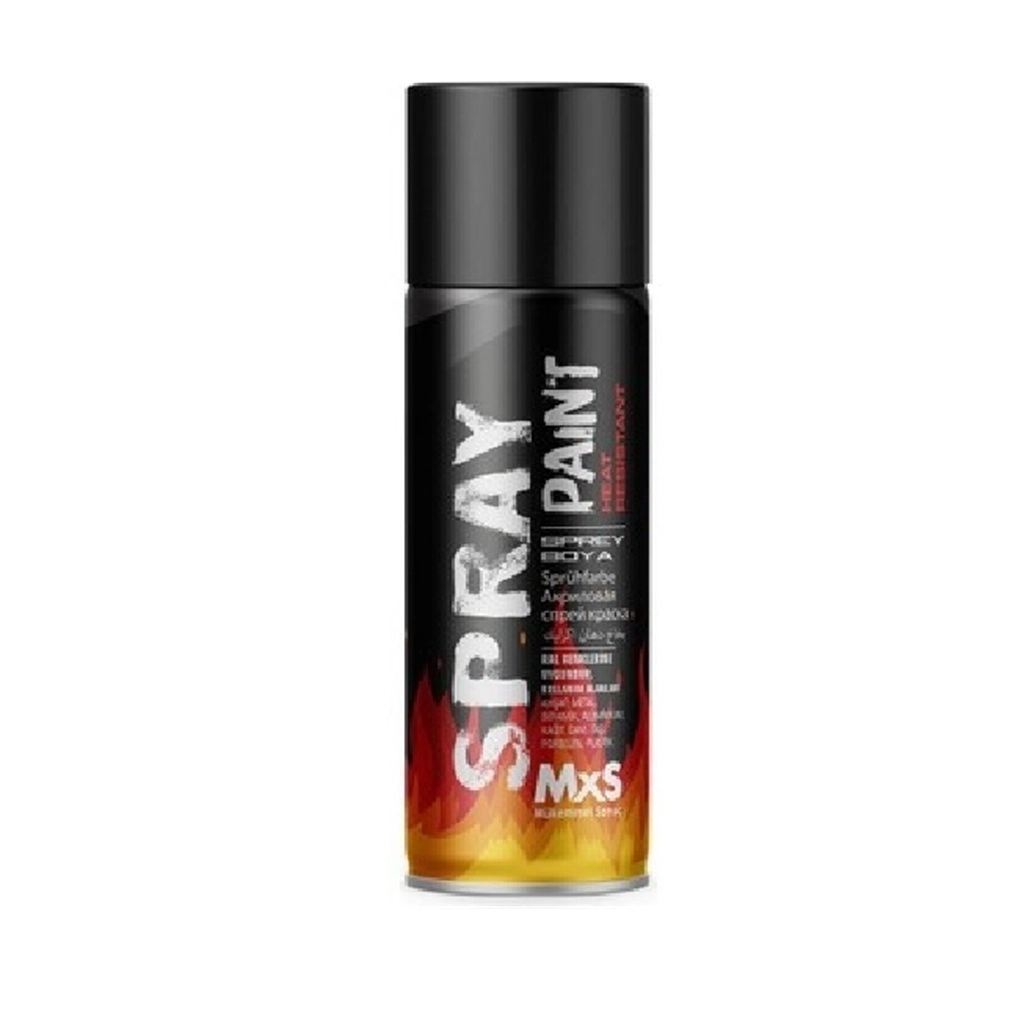Mxs Isıya Dayanıklı Sprey Boya Siyah 400 Ml
