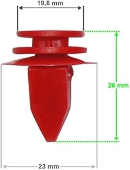 Çamurluk Klipsi 51717127742 Mini Cooper Kırmızı 51717127742 (10 Adet)