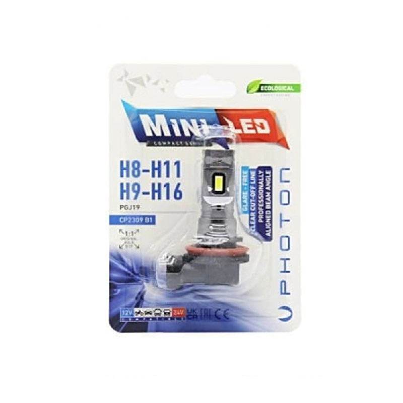 Mini Led Headlight Çeşitleri Tekli 12V Ampul