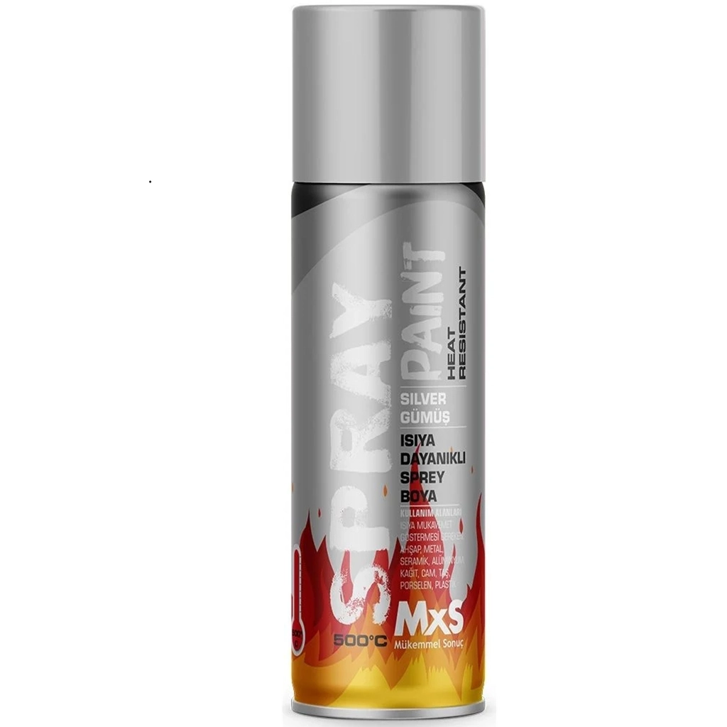 Mxs Isıya Dayanıklı Sprey Boya Gri 400 Ml