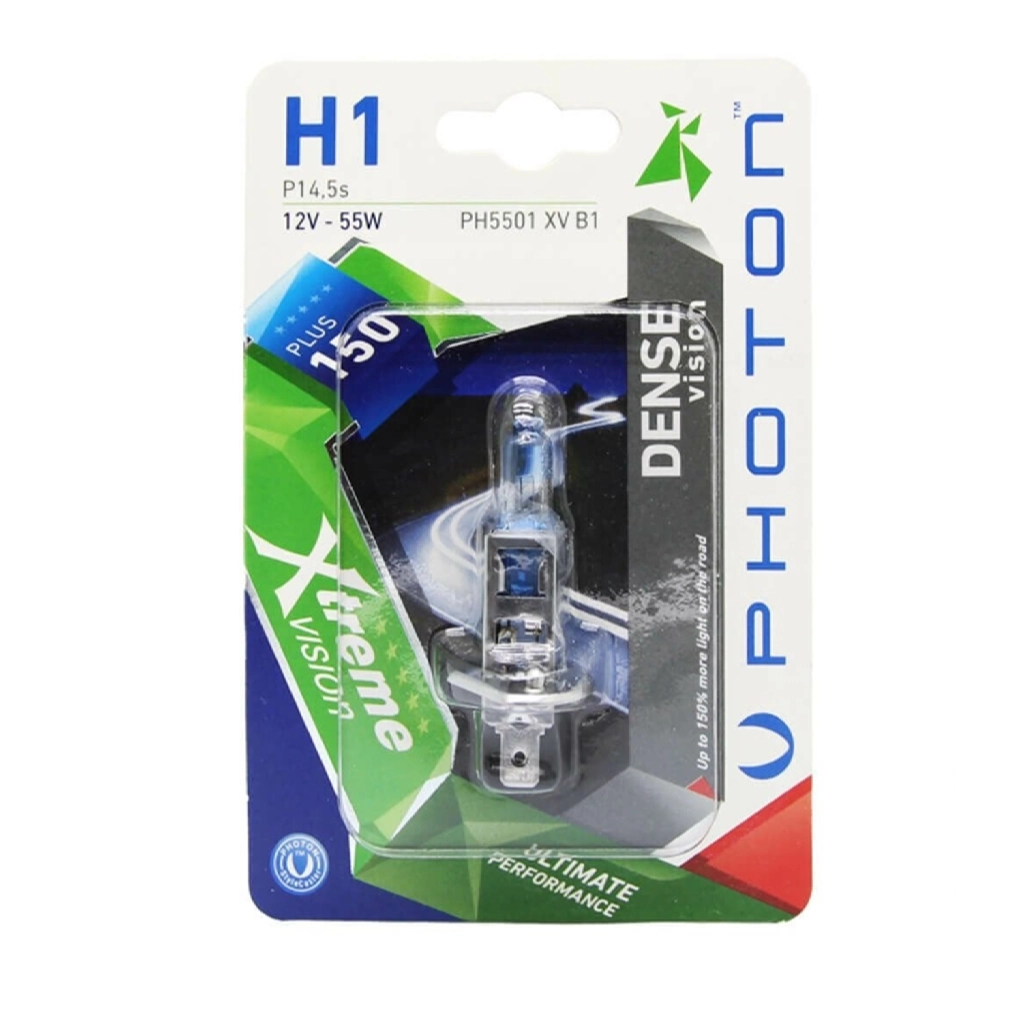 H1 12V 55W XTREME VISION +%150 FAZLA IŞIK (TEKLİ BLISTER) Ampul