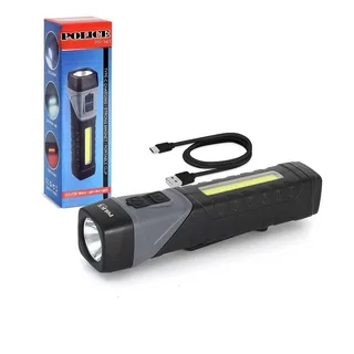 Power Led + Cob Led Polıce El Feneri