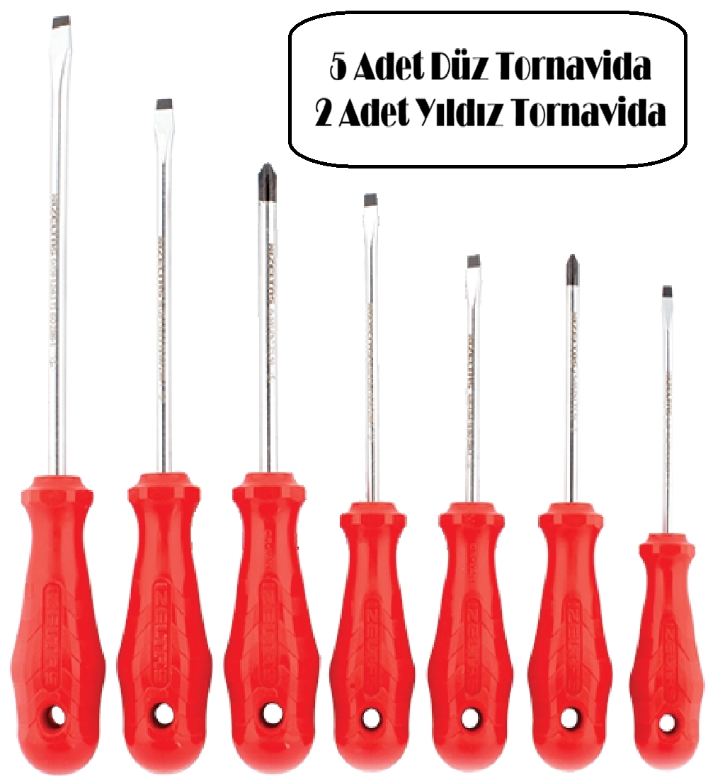 Opak Seri Tornavida Seti 7 Parça