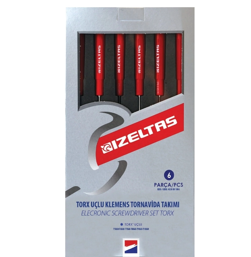 Elektronikçi Tip Klemens Torx Uçlu Tornavida Takımı 6 Parça