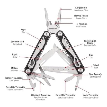 Multitool 15 Fonk 155Mm