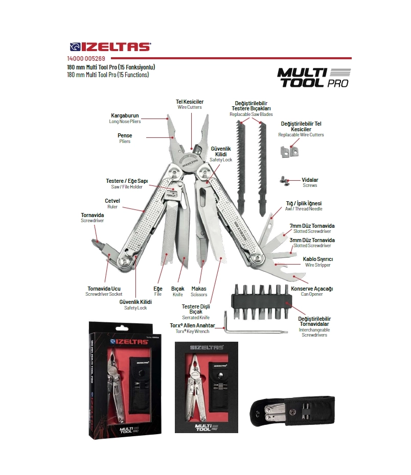 Multitool Pro 15 Fonk 180Mm