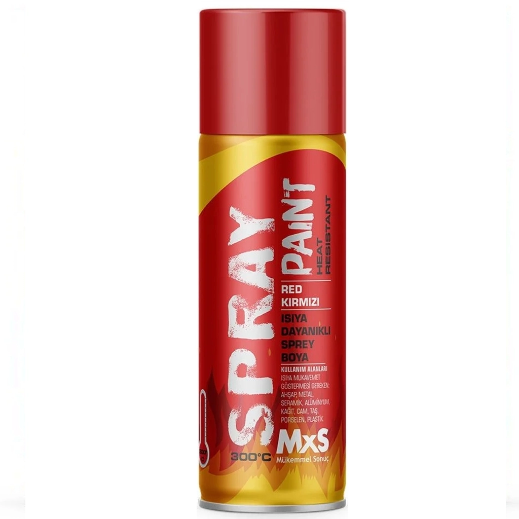 Mxs Isıya Dayanıklı Sprey Boya Kırmızı 400 Ml