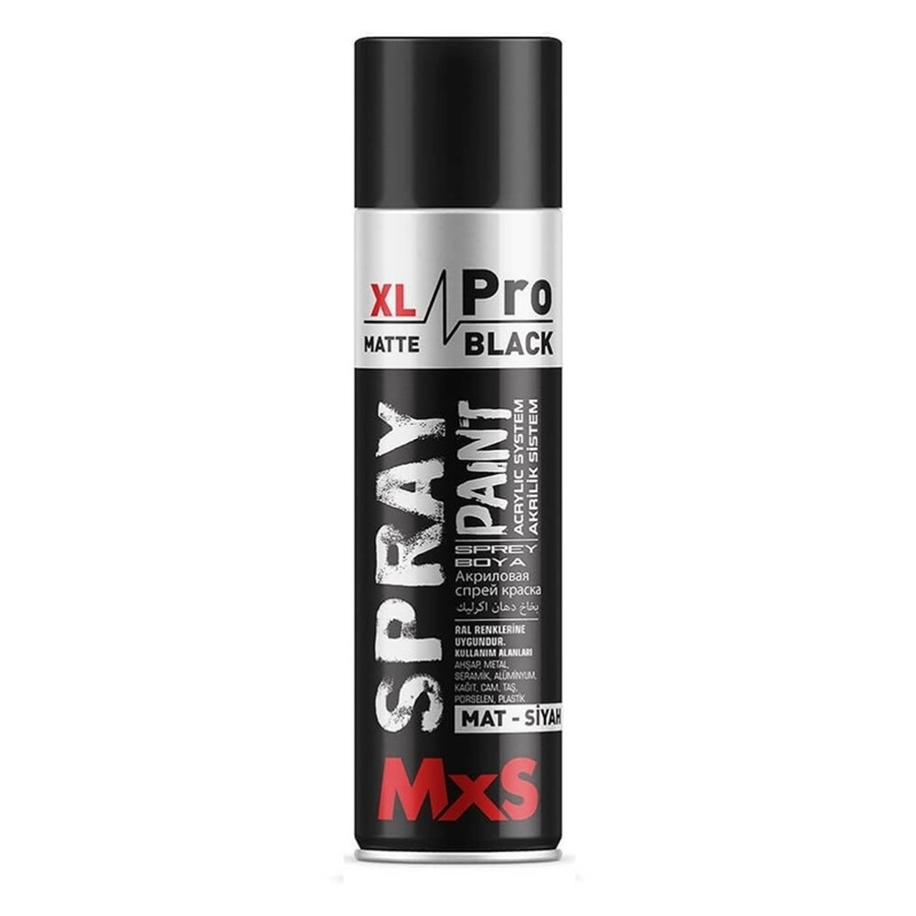 Mxs Mat Siyah Boya 500 Ml
