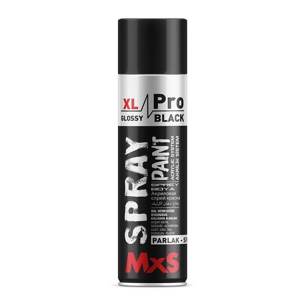 Mxs Mat Parlak Siyah Boya 500 Ml