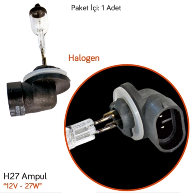 H27/2 881 12V 27W Ampul