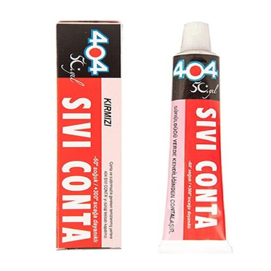 404 Sıvı Conta Kırmızı Isıya Dayanıklı 80 Gr