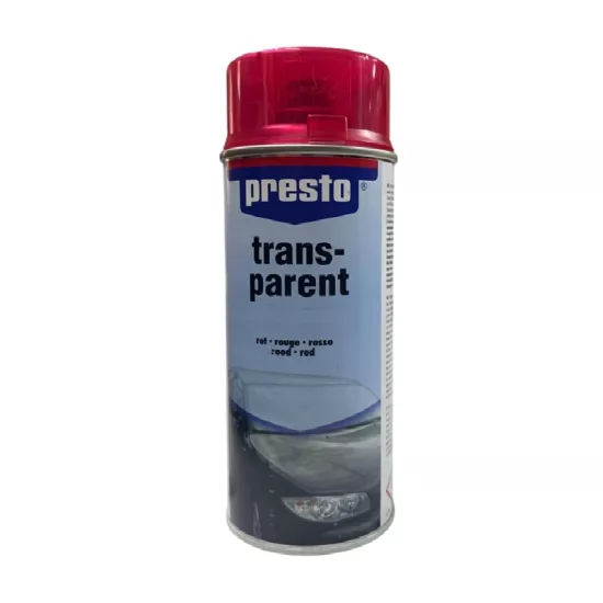 Presto Transparan Kırmızı Stop Boyası 400 Ml