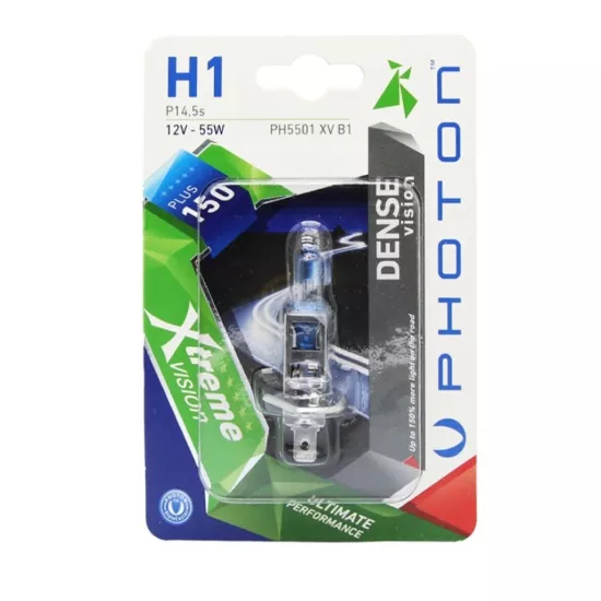 H1 12V 55W XTREME VISION +%150 FAZLA IŞIK (TEKLİ BLISTER) Ampul