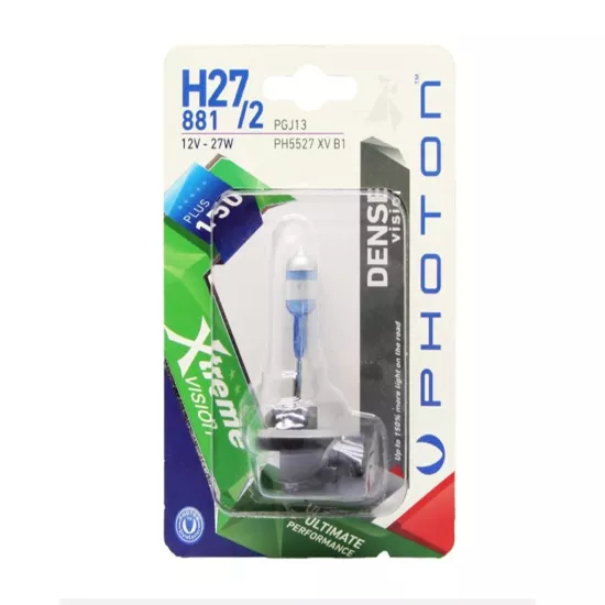 H27/2 12V 27W XTREME VISION +%150 FAZLA IŞIK (TEKLİ BLISTER) Ampul