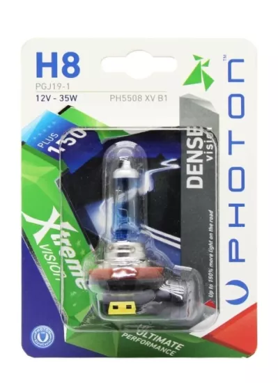 H8 12V 35W XTREME VISION +%150 FAZLA IŞIK (TEKLİ BLISTER) Ampul