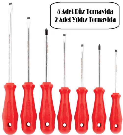 Opak Seri Tornavida Seti 7 Parça