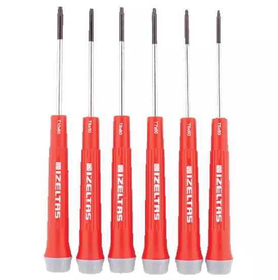 Elektronikçi Tip Klemens Torx Uçlu Tornavida Takımı 6 Parça