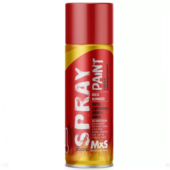Mxs Isıya Dayanıklı Sprey Boya Kırmızı 400 Ml