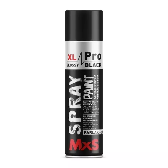 Mxs Mat Parlak Siyah Boya 500 Ml