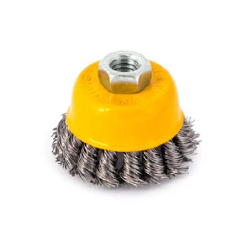 Burgulu Çanak Fırça 65 mm Paslanmaz Inox
