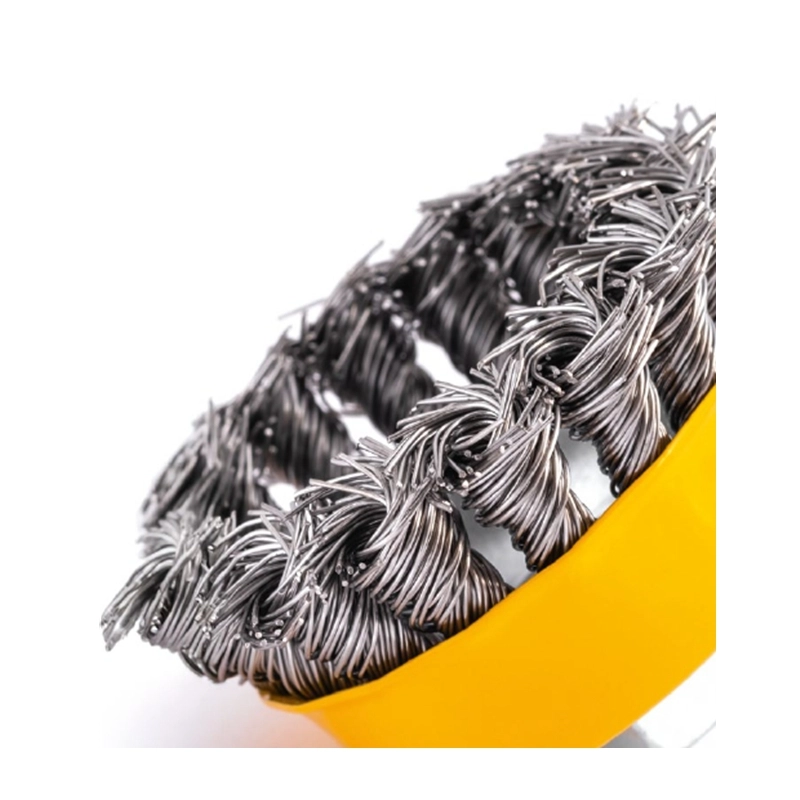 Burgulu Çanak Fırça 65 mm Paslanmaz Inox